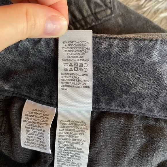 Lucky Brand Emma jegging velvet Grey Pants Size 20 - Picture 6 of 11